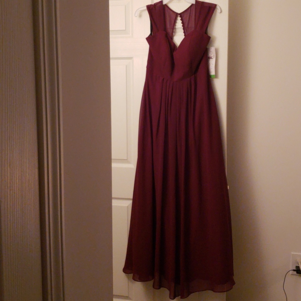Bill Levkoff Wine SAMPLE Bridesmaid Dress